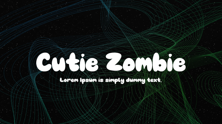 Cutie Zombie Font