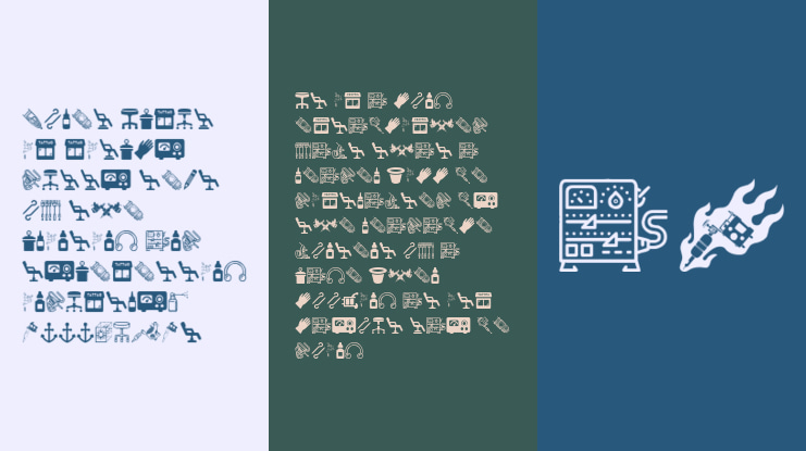 Tattoo Pro Icons Font