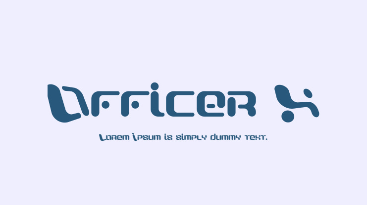 Officer X Font
