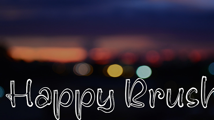 Happy Brush Font
