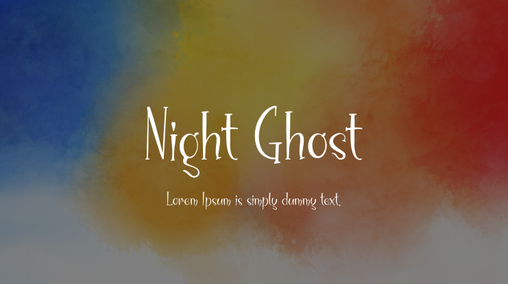 Night Ghost Font