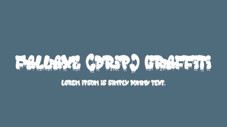 Fallaxe (Drip) Graffiti Font Family