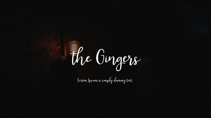 The Gingers Font