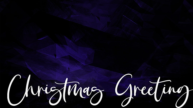 Christmas Greeting Font