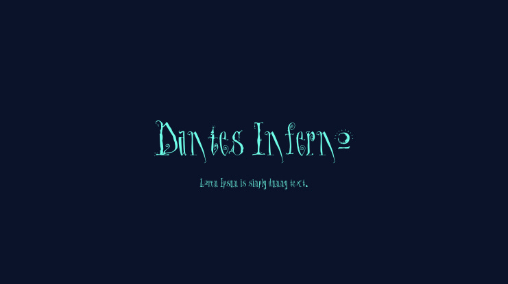 Dantes Inferno Font