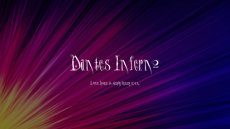 Dantes Inferno Font