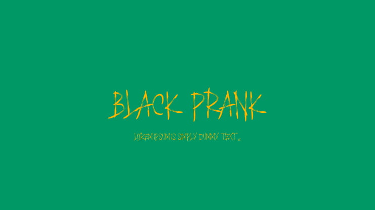 BLACK PRANK Font