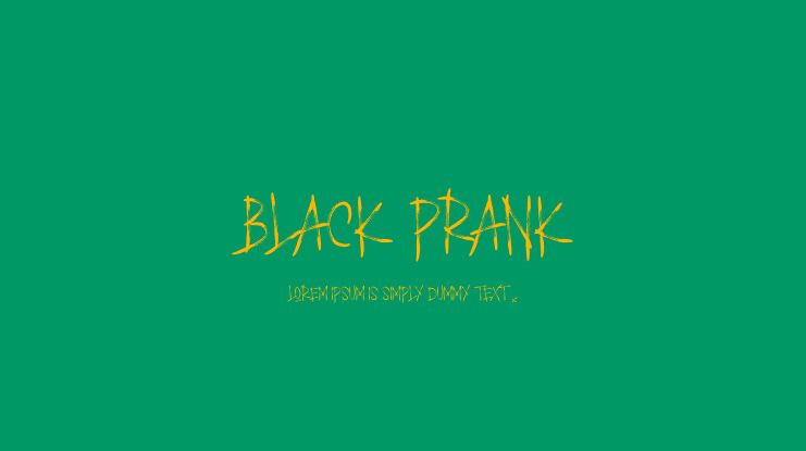 BLACK PRANK Font