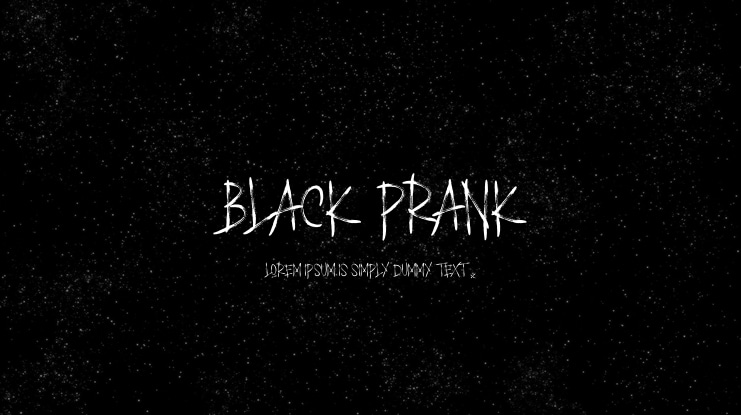 BLACK PRANK Font
