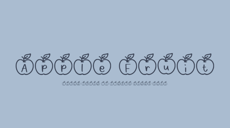 Apple Fruit Font