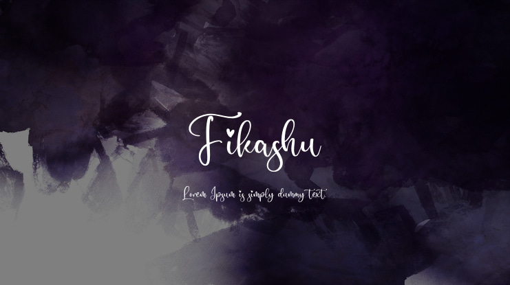 Fikashu Font