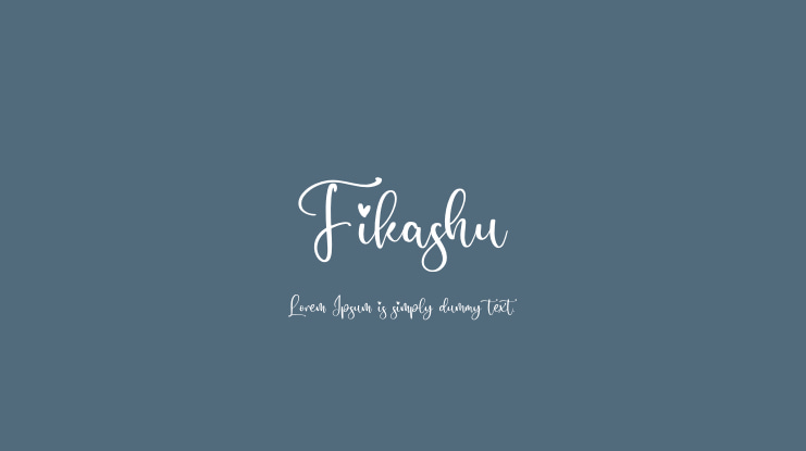 Fikashu Font