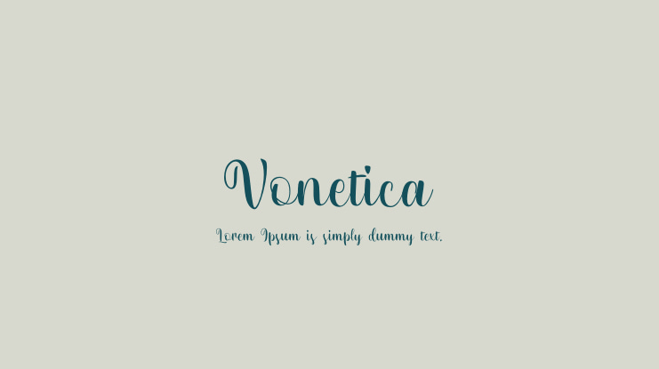 Vonetica Font