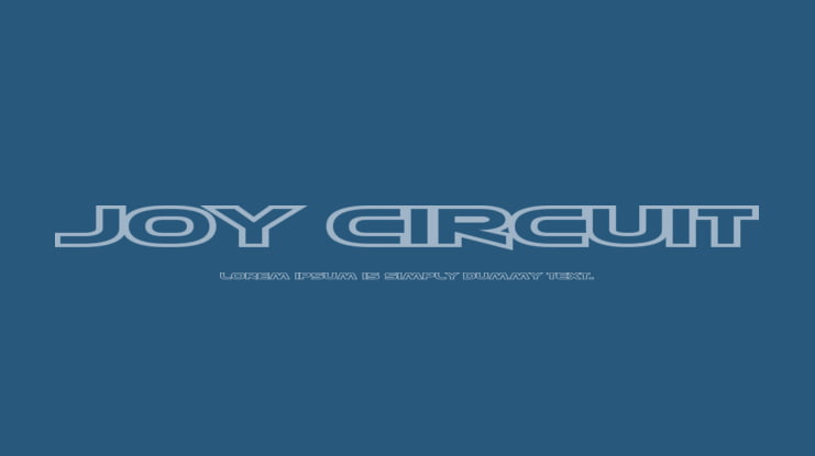Joy Circuit Font