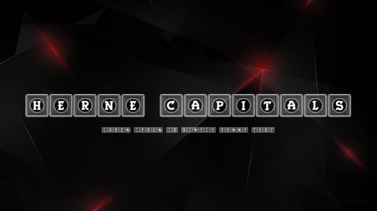 Herne Capitals Font