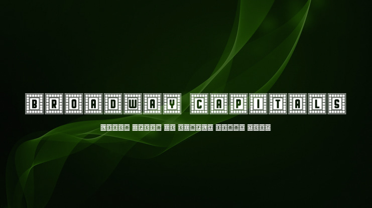 Broadway Capitals Font Family