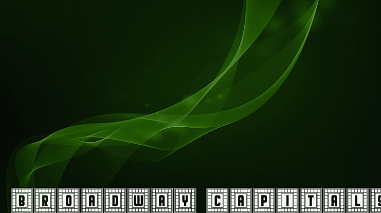 Broadway Capitals Font Family