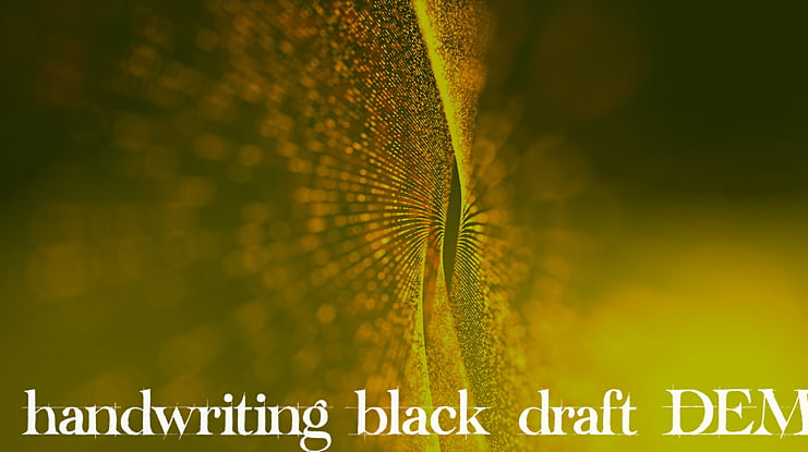 handwriting-black-draft_DEMO Font