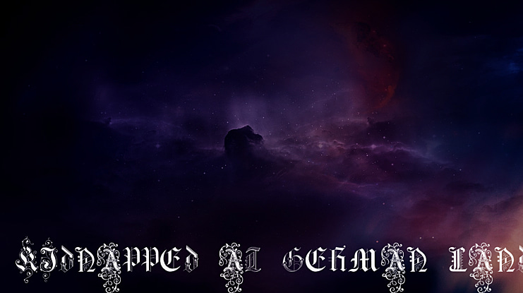 Kidnapped at German Lands Three Font