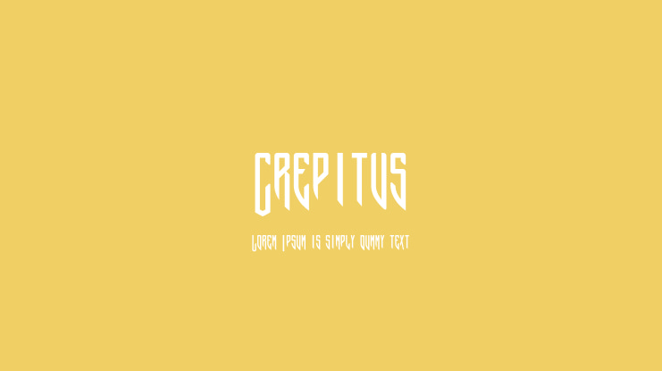 Crepitus Font