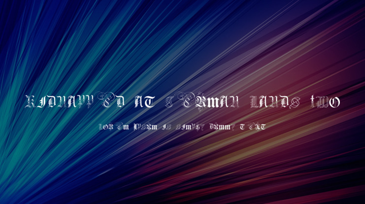 Kidnapped at German Lands Two Font