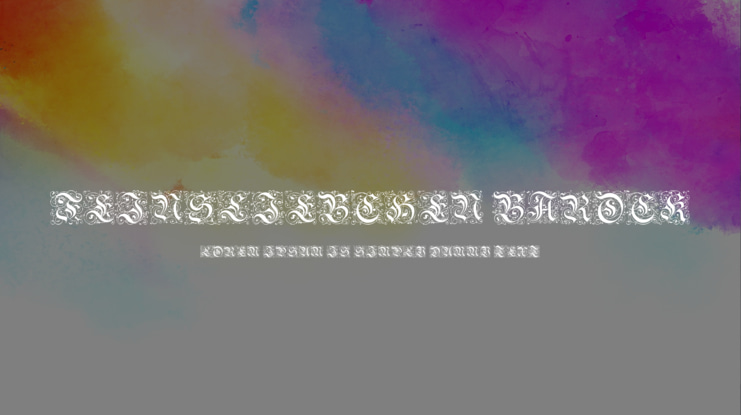 Feinsliebchen Barock Font