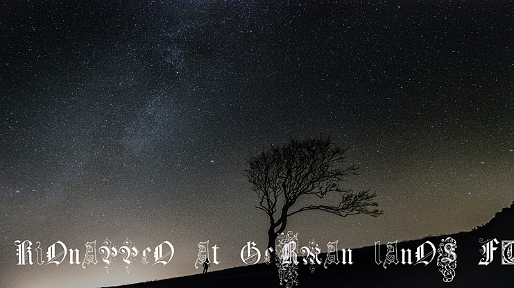 Kidnapped at German Lands Four Font