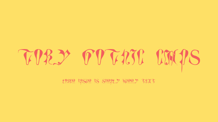 Tory Gothic Caps Font