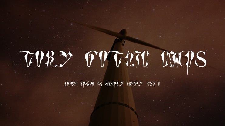 Tory Gothic Caps Font