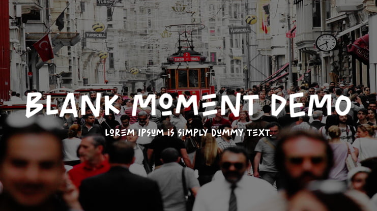 Blank Moment DEMO Font