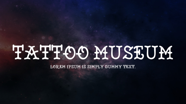 Tattoo Museum Font