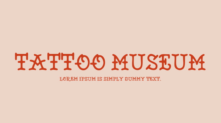 Tattoo Museum Font