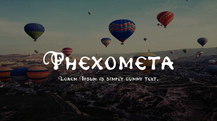 Phexometa Font