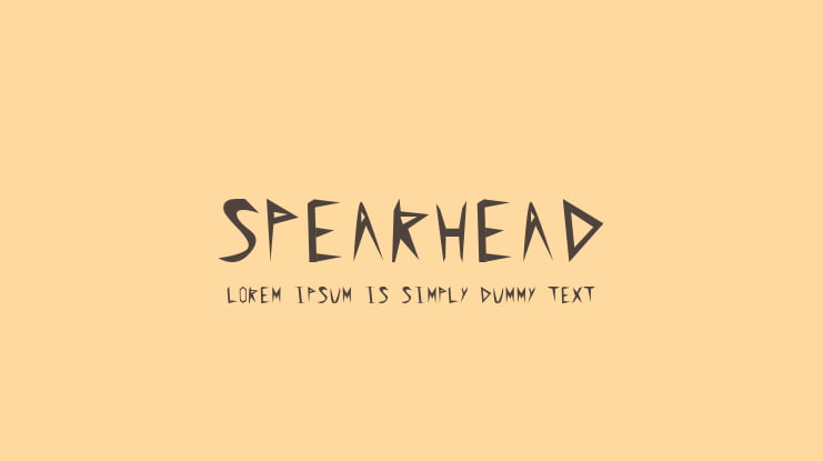 Spearhead Font
