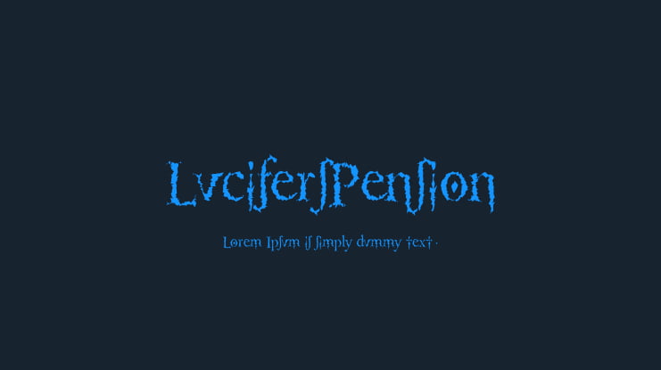 LucifersPension Font
