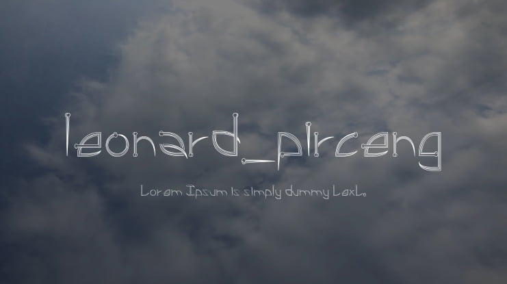 leonard_pirceng Font