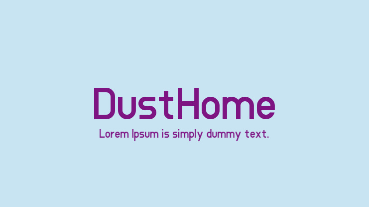 DustHome Font