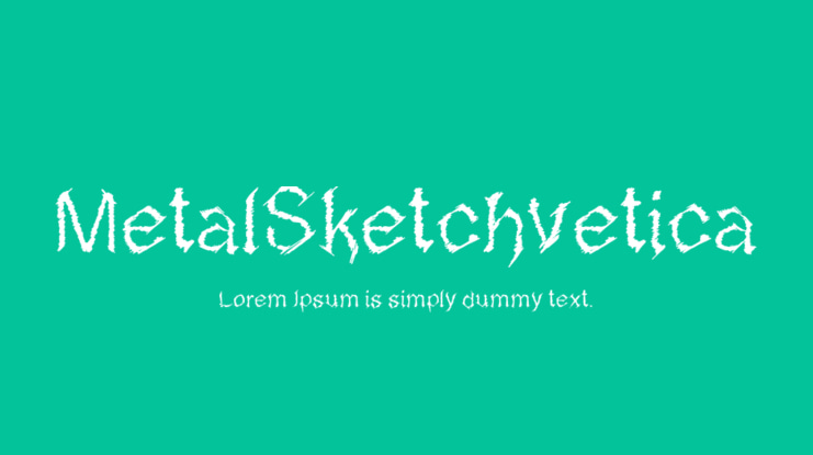 MetalSketchvetica Font