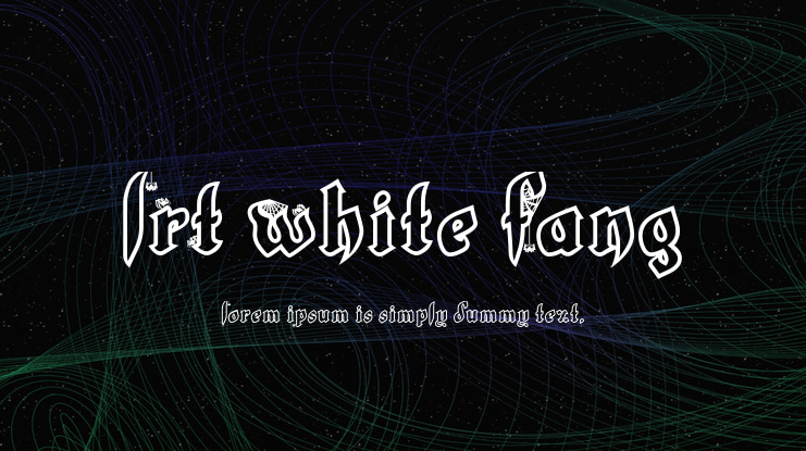 LRT White Fang Font