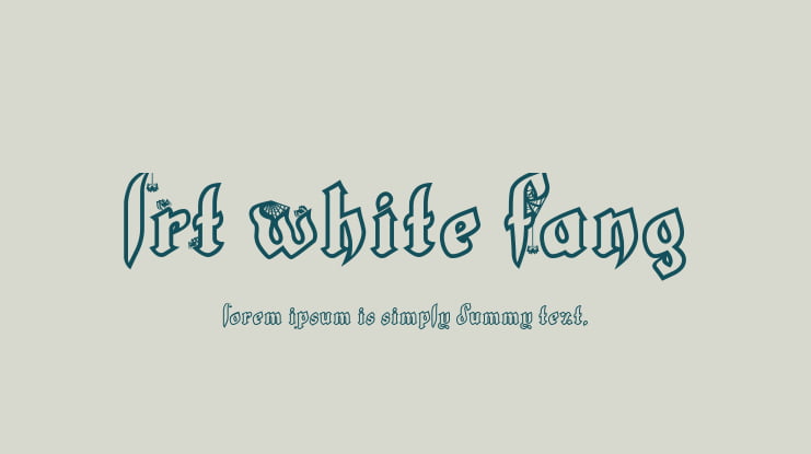 LRT White Fang Font
