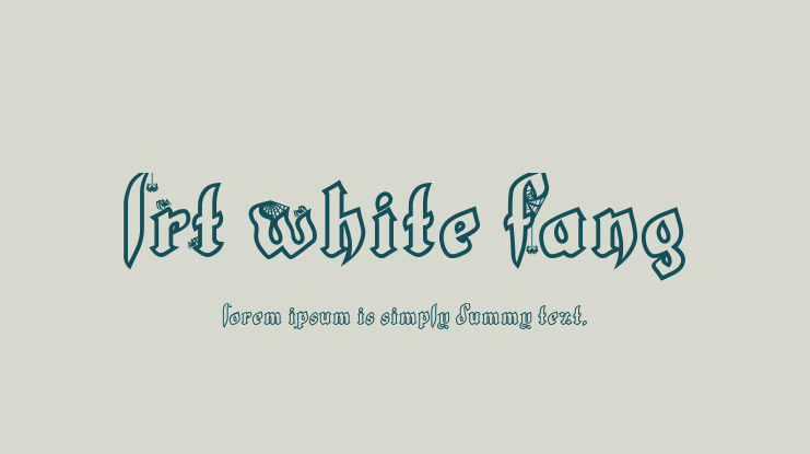LRT White Fang Font