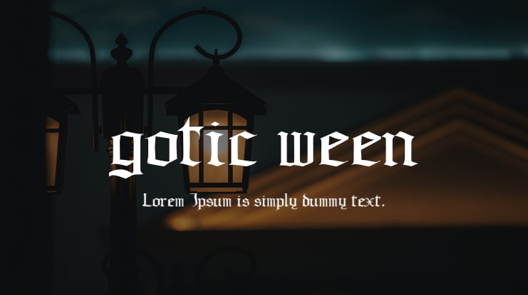 gotic ween Font