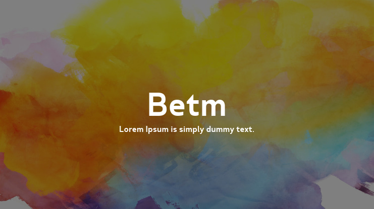 Betm Font Family