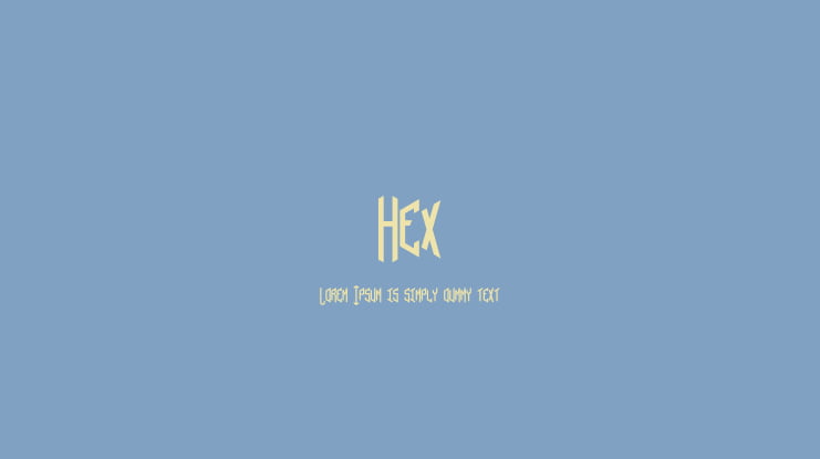 Hex Font Family