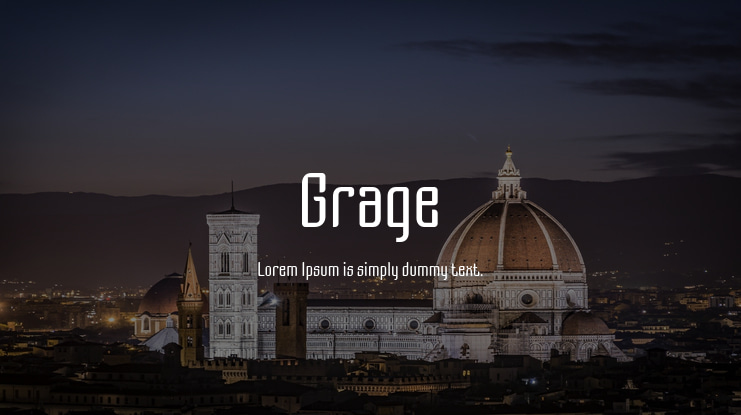 Grage Font Family