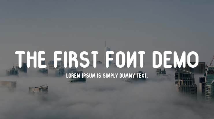 The First Font DEMO