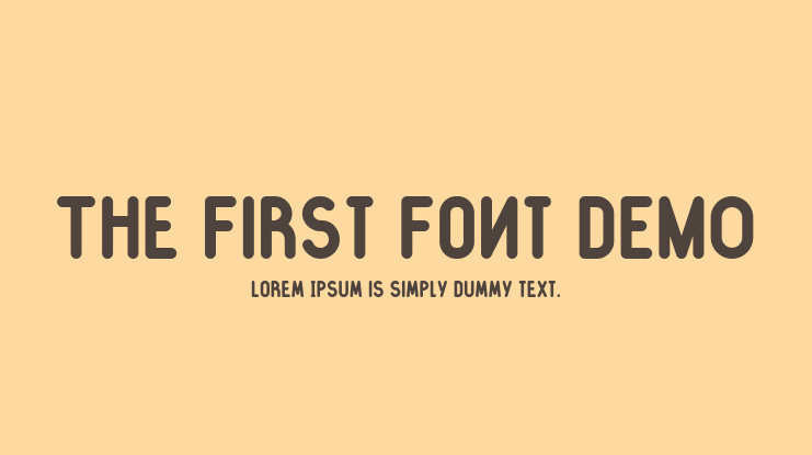 The First Font DEMO
