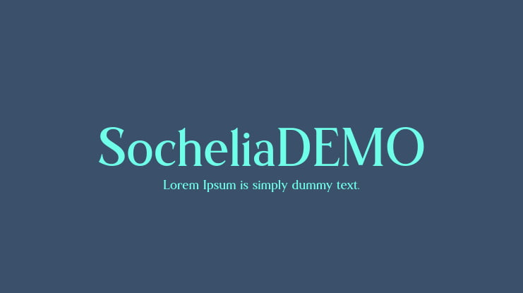 SocheliaDEMO Font