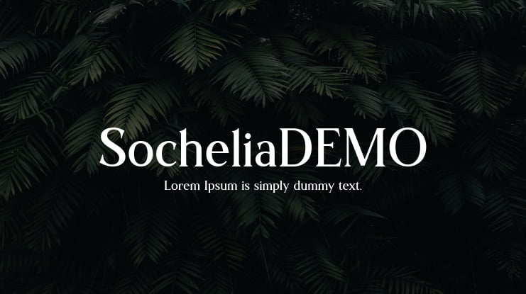 SocheliaDEMO Font
