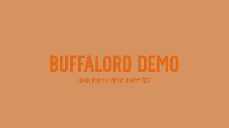 Buffalord Demo Font Family